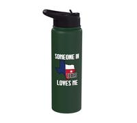 Someone in Texas Loves Me | Funny Lone Star State Gear Stainless Steel Insulated Water Bottle