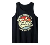 Someone In Texas Loves Me Pride Retro Vintage US State Texas Tank Top