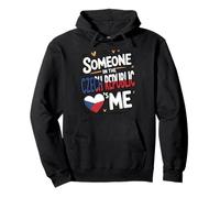Someone In The Czech Republic Loves Me Heart Pullover Hoodie