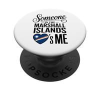 Someone In The Marshall Islands Loves Me Heart PopSockets Adhesive PopGrip
