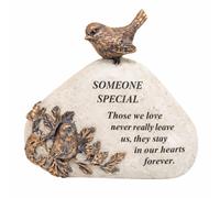 Someone Special Bird Memorial Stone 18x16cm Graveside Plaque Gift