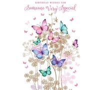 Someone Special Birthday Card (NQ-DR455) - Dusky Butterflies - from The Pizazz Range - Flittered Finish