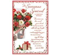 Someone Special Christmas Card - Loving Verse Festive - Size: 23cm x 15.5cm (9"x6") D