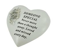 Someone Special Graveside Memorial Rose Heart Grave Plaque Ornament Decoration