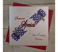 SOMEONE SPECIAL Handmade Christmas Card - by White Cotton Cards