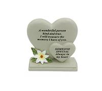 Someone Special Sentiment Heart Graveside Remembrance Plaque Ornament