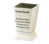 Someone Very Special Verse Graveside Memorial Grave Flower Vase