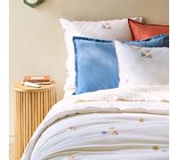 Somero Embroidered Cotton Vintage Duvet Cover White