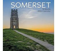 Somerset 2026 Wall Calendar, 16-Month Square Format, Scenic British Landscapes, Landscape Photography