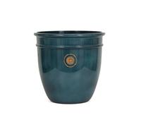 Somerset Classic Planter - Decorative Indoor & Outdoor Plant Pot, Lightweight Recycled Plastic Garden Planter, Frost Proof & UV Resistant Patio Flower Pot for Plants & Herbs (Teal, 37 Litre)