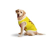 Somerset County Flag Dog Clothes for Medium and Large Dogs - Soft Cotton Pet Clothing for Daily Wear, Walking, (Large, Blue,Yellow)
