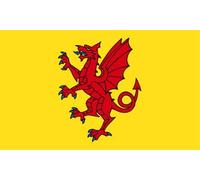 somerset county flag fridge magnet handmade in uk