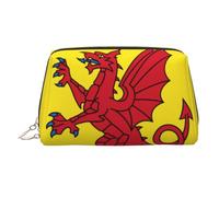 Somerset County Flag Print Travel Makeup Bag Large Cosmetic Bag, 3 Internal Organizer Pockets for Essentials