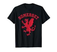 Somerset - English County - Red Somerset Dragon Emblem T-Shirt