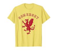 Somerset - English County - Red Somerset Dragon T-Shirt