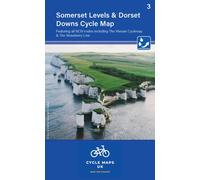 Somerset Levels and Dorset Downs Cycle Map 3 : Including The Wessex Cycleway and The Strawberry Line