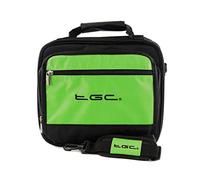 Somertek 12 inch Portable DVD Player Twin Compartment Case Bag by TGC ® (Black & Electric Green)