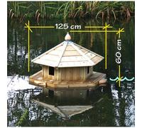 Somerton Floating Duck Three Nest - Pressure Treated Red Pine Buttercup Farm Light Brown One Size