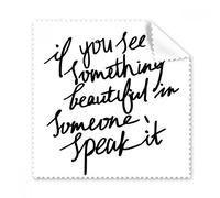 Something Beautiful in Someone Quote Glasses Cloth Cleaning Cloth Gift Phone Screen Cleaner 5pcs