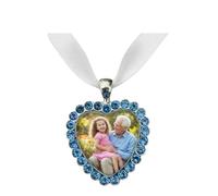 Something Blue For Bride. Bridal Gift For Daughter From Parents. Memorial Wedding Day Gift. In Memory of Mum Dad Sister Nan Grandad Photo Charm. Wedding Day Bouquet Charm. Memorial for Flowers