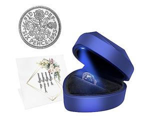 Something Blue for Bride Wedding - Sixpence Coin With Gift Box, Mother of The Bride Gift Ideas, Six Pence for Wedding Shoe, Something Old New Borrowed Blue