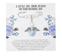 Something Blue for The Bride Memory Bouquet Charm,Guardian Angel Charm Pin