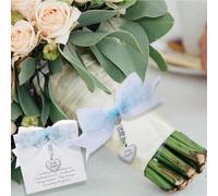 Something Blue Gift for Bride Wedding Gift for Daughter from Mom and Dad Blue Bridal Bouquet Charms Daughter Wedding Gifts from Parents Bridal Shower Gifts Good Luck Charms Pin 1 Pack