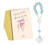 Something Blue Gifts for Bride Wing Wedding Gifts Wings Pendant for Wedding Day Blessing Souvenirs Letters to the Bride