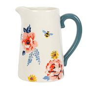 Something Different 17cm Bee-utiful Floral Ceramic Flower Jug | Flower Vase | Vase for Flower | Home decor | Christmas