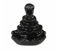 Something Different 4 Tier Backflow Incense Burner Black (8Cm X 8Cm X 6Cm)