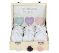 Something Different A Crystal Heart Stone Display Of 24 Pieces