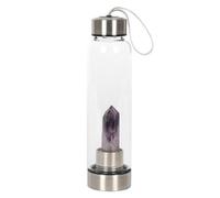 Something Different Amethyst Calming Glass Water Bottle