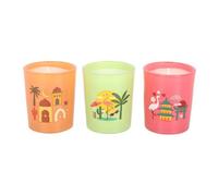 Something Different Around The World Scented Candle (Pack Of 3) Multicoloured (One Size)