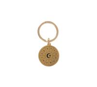 Something Different Astrology Wheel Keyring (One Size) (Gold)