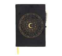 Something Different Astrology Wheel Obsidian Notebook & Pen Set in Black Something Different Black
