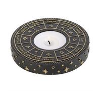 Something Different Astrology Wheel Tealight Holder in Black Something Different Black