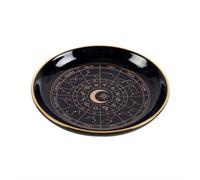 Something Different Astrology Wheel Trinket Dish Black (One Size)