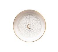 Something Different Astrology Wheel Trinket Dish Off White (One Size)