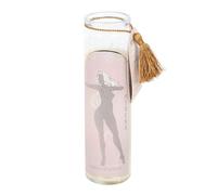 Something Different Athena Clear Quartz Tube Candle in White Something Different White