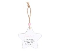 Something Different Aunties Star Hanging Sentiment Sign White/blue/black (One Size)