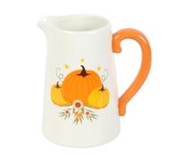 Something Different Autumn Ceramic Pumpkin Flower Jug (One Size) (White/Orange)