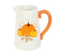 Something Different Autumn Ceramic Pumpkin Flower Jug in White Something Different White