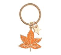 Something Different Autumn Magic Leaf Keyring (One Size) (Gold/Orange)