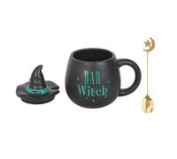 Something Different Bad Witch Mug & Spoon Set Black/green (One Size)