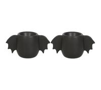 Something Different Bat Egg Cup Set Pack of 2 in Black Something Different Black
