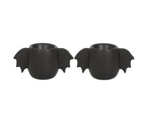 Something Different Bat Egg Cup Set (Pack Of 2) Black (One Size)