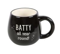 Something Different Batty All Year Round Peekaboo Rounded Peakaboo Mug in Black Something Different Black