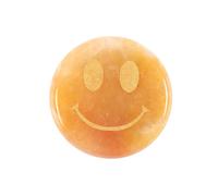 Something Different Be Brave Jade Happy Face Drative Crystal in Yellow Something Different Yellow