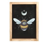Something Different Bee Framed Art Print in Black Something Different Black