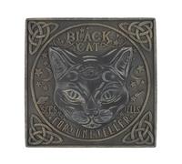 Something Different Black Cat Stepping Stone Ornament (One Size) (Black/Brown)
